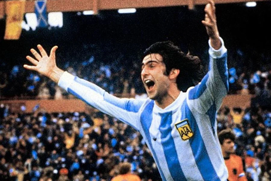 Mario Alberto kempes fue campeón del mundo con Argentina en 1978