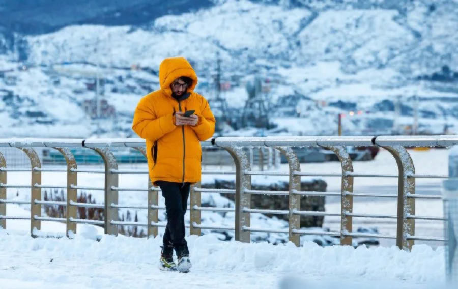 Alerta Amarilla para Ushuaia por temperaturas extremas bajas cercanas a los -10°