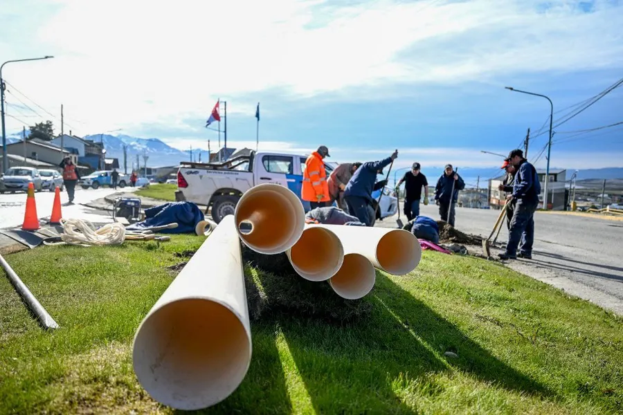 Se realizaron trabajos complementarios sobre la rotonda de Alem y Motter