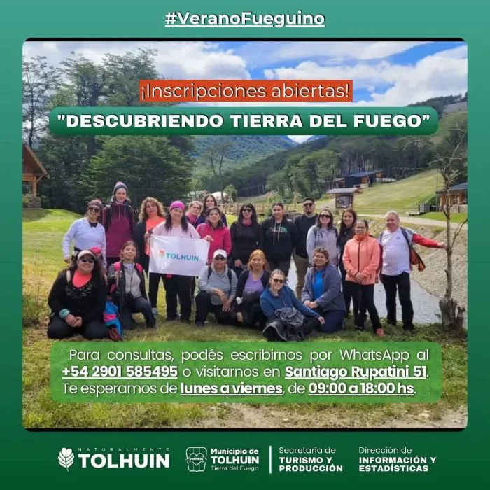 Durante febrero Tolhuin continuará con las caminatas “Descubriendo Tierra del Fuego” 2