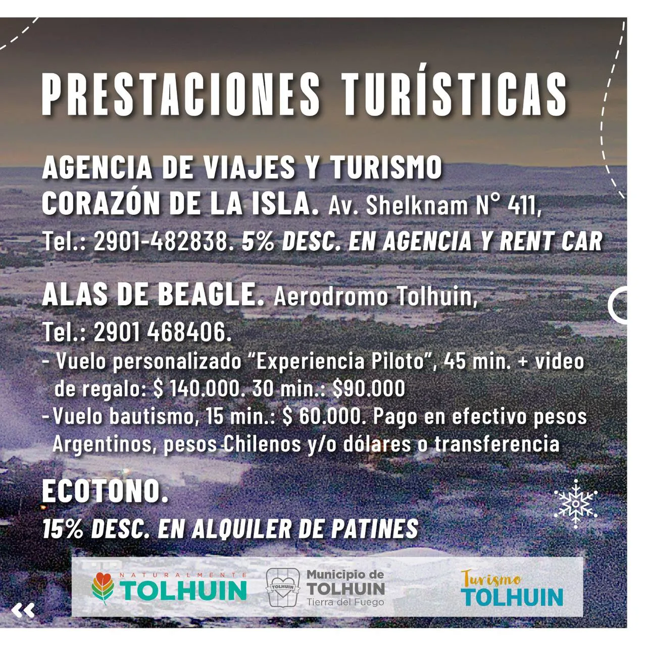 Con descuentos de hasta un 50% se lanzó el programa “Invierno con Vos” en Tolhuin (6)