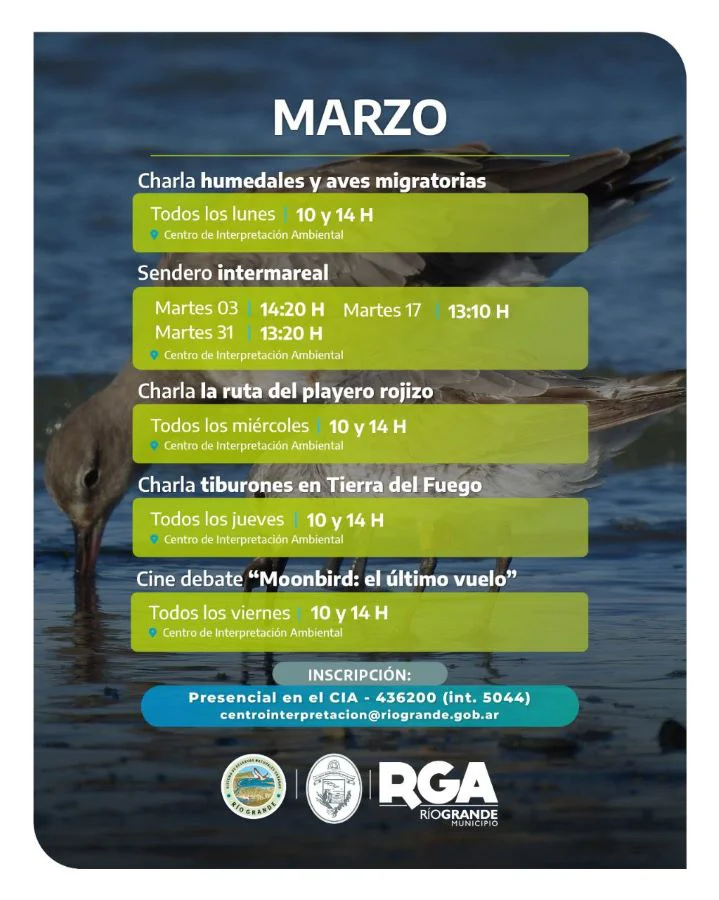 Cronograma de charlas y actividades