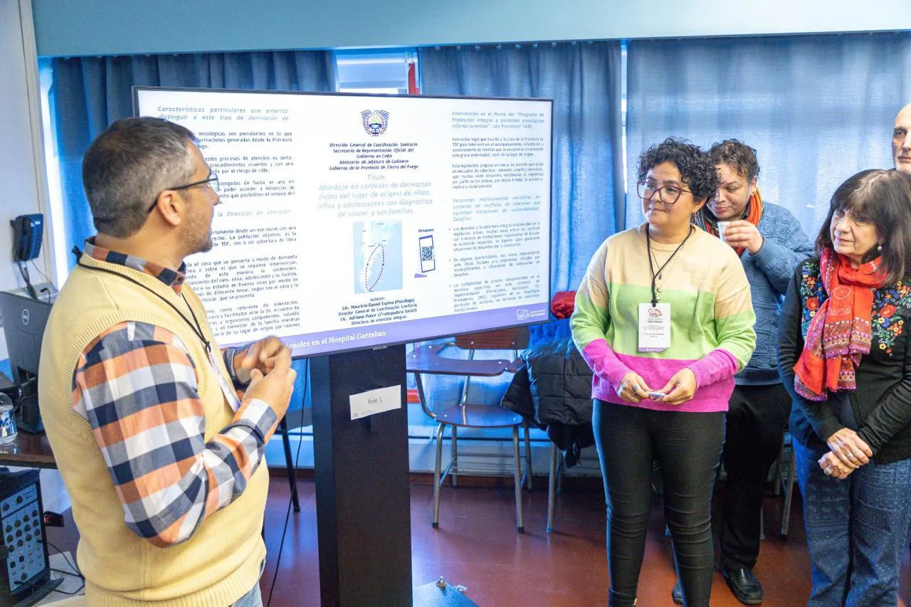 Personal de Salud de Casa Tierra del Fuego expuso en jornadas por el Hospital Garrahan