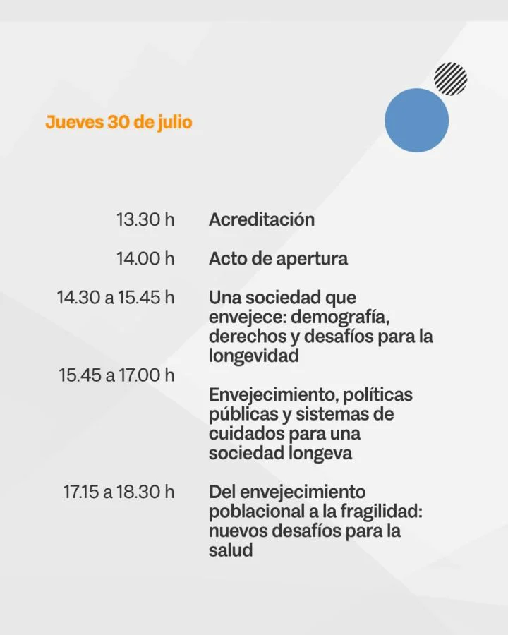 Cronograma del pre congreso Día 1