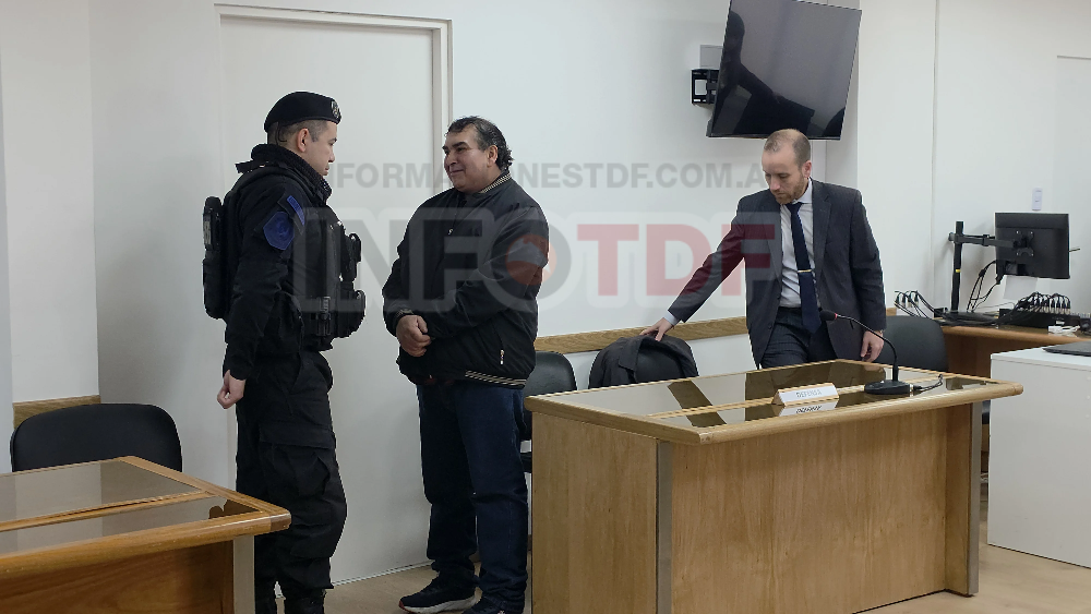 Martínez al momento de quedar detenido