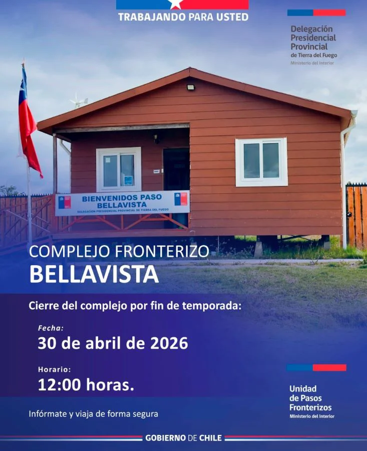 Anuncio de cierre del gobierno chileno