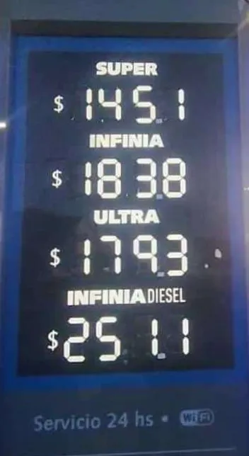 YPF se sumó a los aumentos de combustibles desde este jueves en todo el país 2