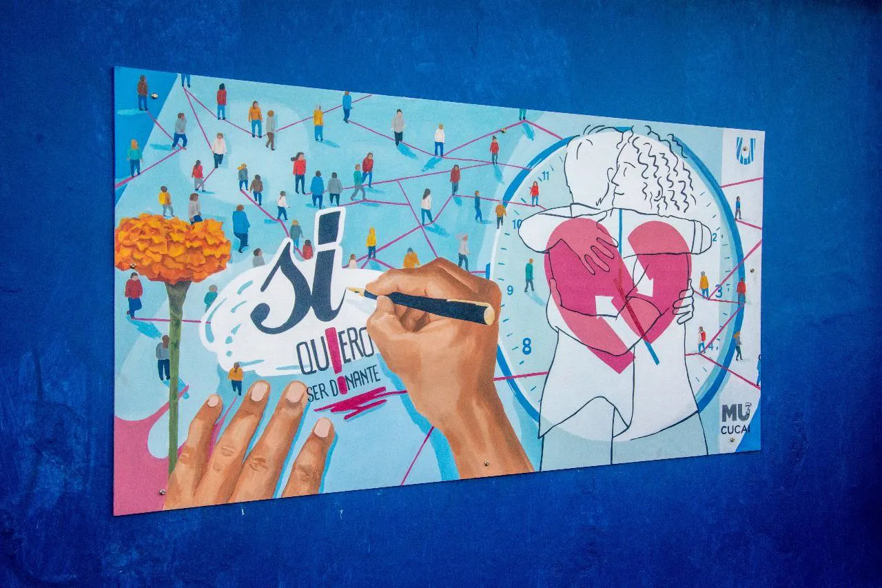 Se presentó el mural por el “Día Nacional del Donante de Órganos y Tejidos”