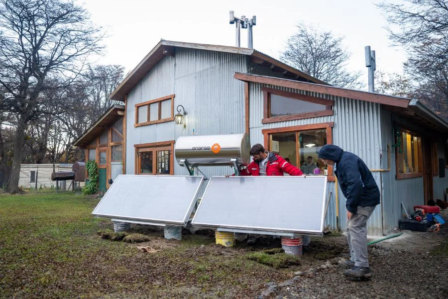 instalación de un termotanque solar