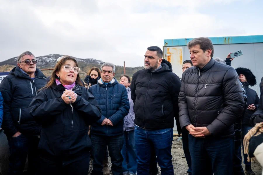 Melella realizó un recorrido por el predio de la nueva usina de Ushuaia