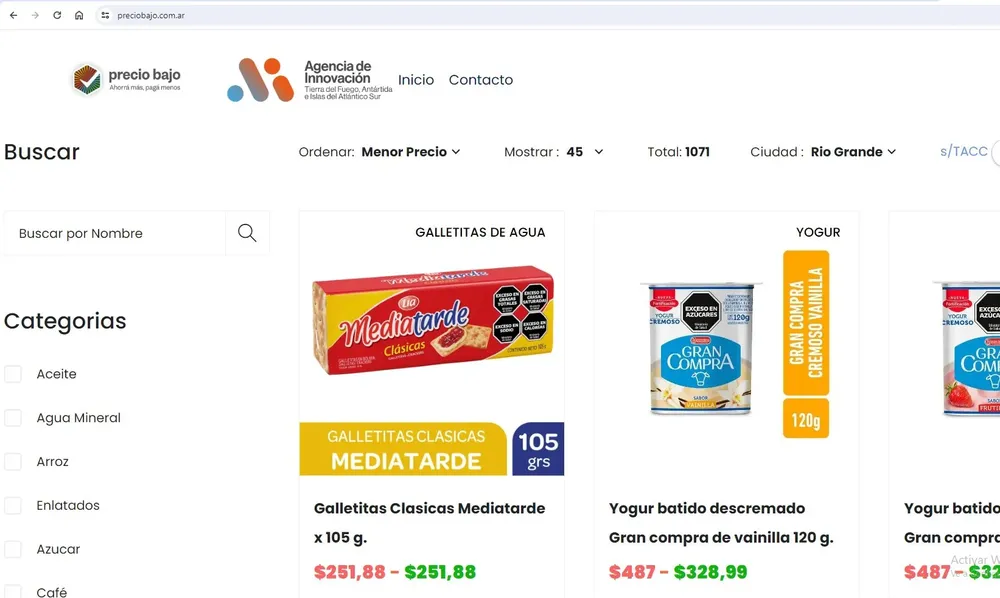 Vecinos de Ushuaia ya cuentan con la plataforma digital Precio Bajo