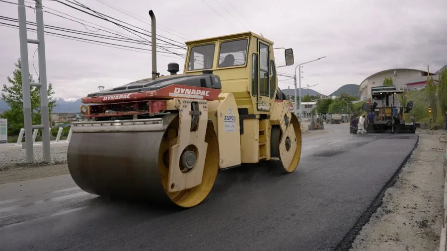 Finalizó la pavimentación sobre un nuevo sector de la av. Héroes de Malvinas