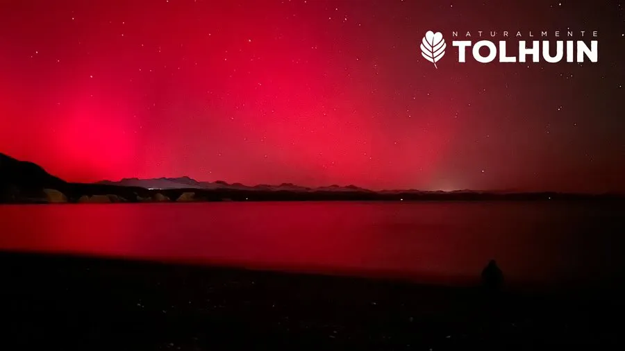 Gran espectáculo de colores en el cielo de Ushuaia y Tolhuin con la “Aurora Austral” (4)