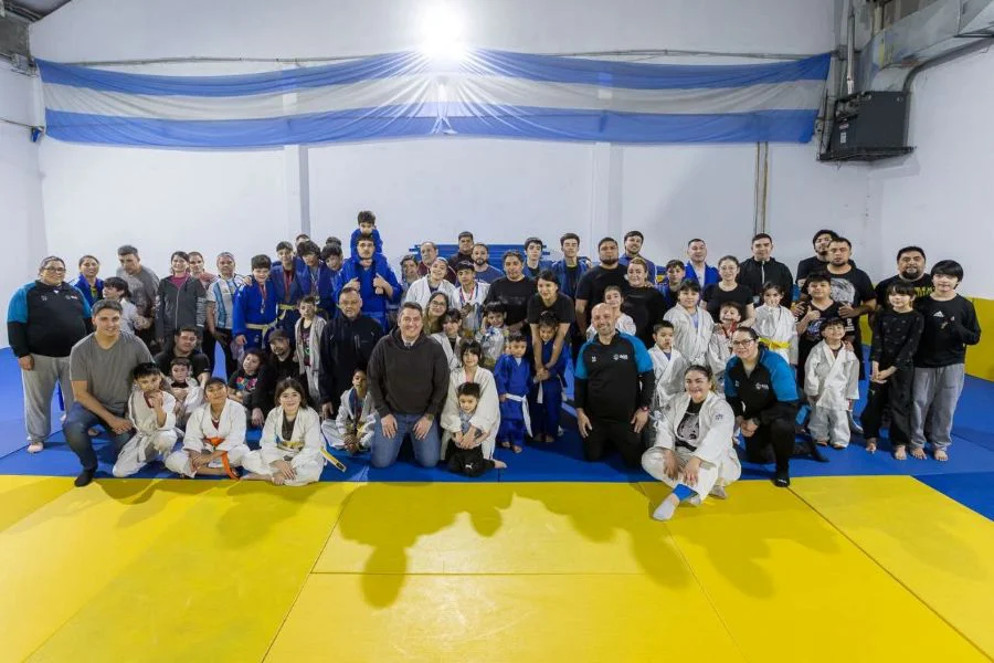 Martín Perez acompañó una jornada de las Escuelas Deportivas Municipales de Judo