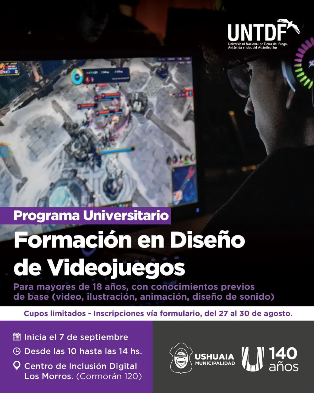 La UNTDF junto al municipio pondrán en marcha un programa de Formación en Videojuegos (2)