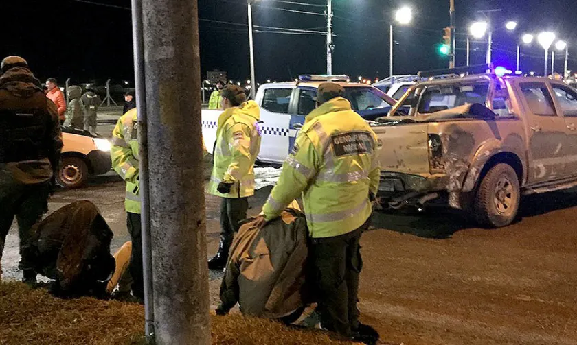 Una persona quedó detenida tras una persecución y choque por contrabando de cigarrillos (1)