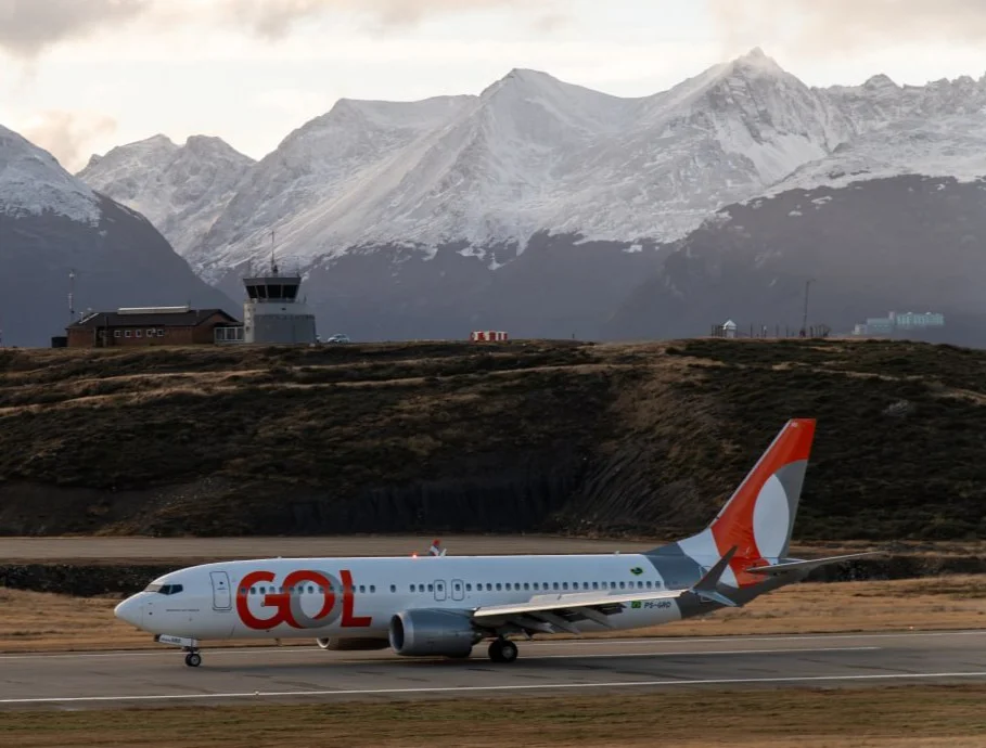La aerolínea brasilera Gol inauguró la ruta aérea San Pablo-Ushuaia