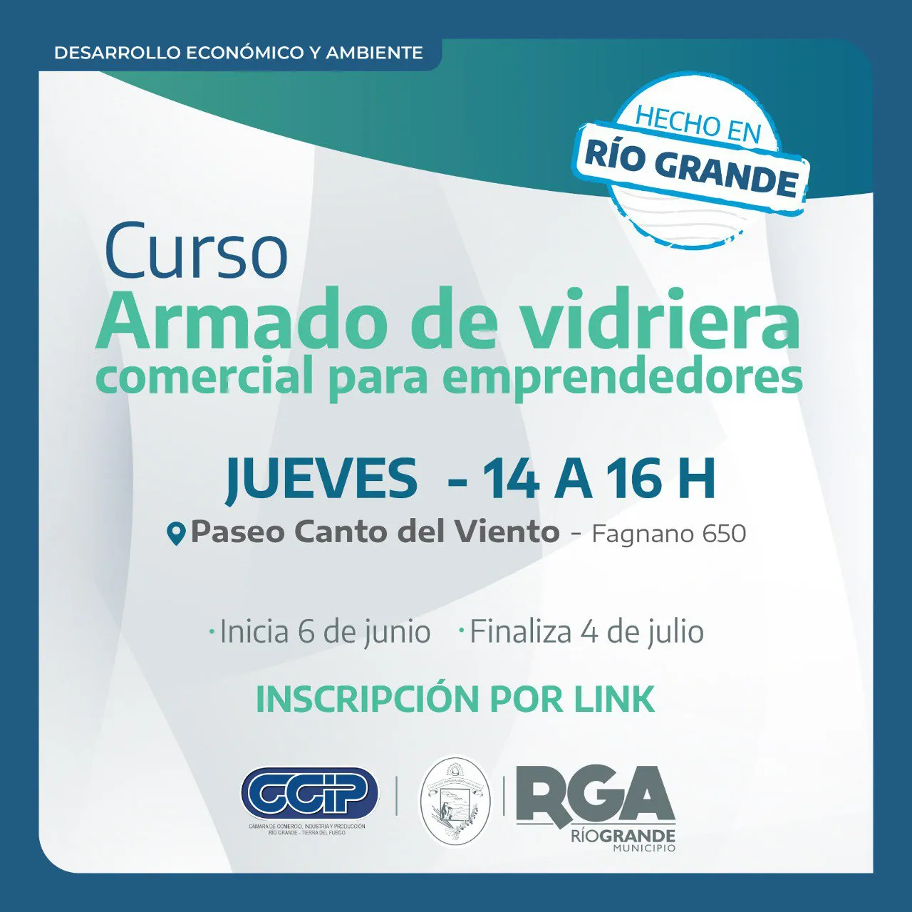 Abren inscripciones para el curso de “Armado de Vidrieras Comerciales”