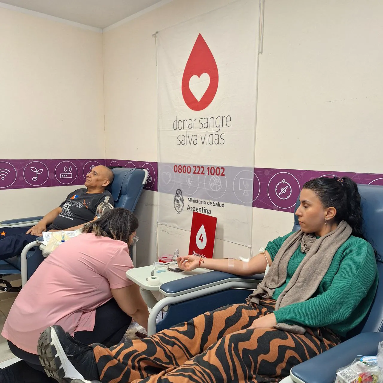 Jornada de “Donación Voluntaria de Sangre” en el Centro Municipal de Salud