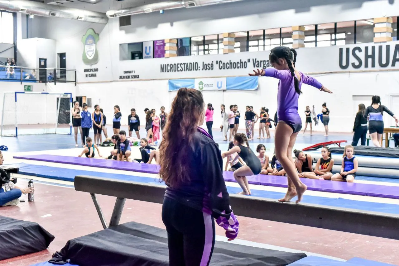 Se desarrolló un encuentro de Gimnasia Artística en el polideportivo Cochocho Vargas  (1)
