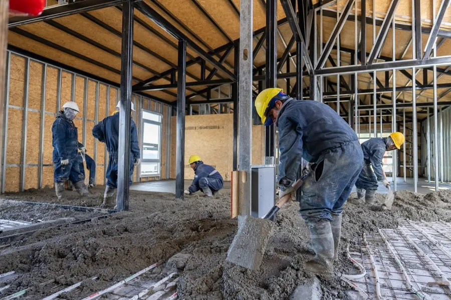 Continúan los trabajos en la obra del Centro de Desarrollo Infantil del B° Escondido