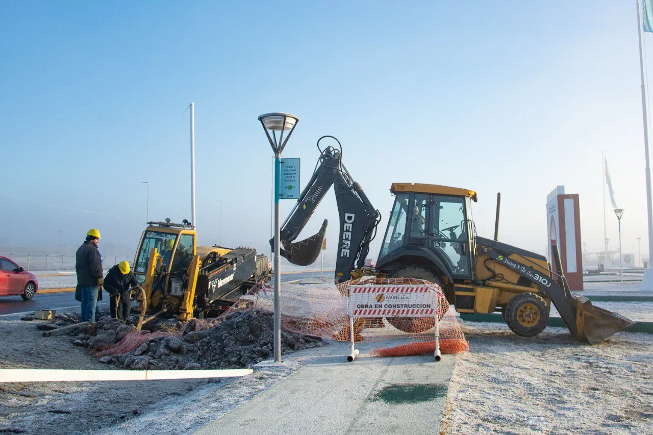 Continúa avanzando el trabajo para llevar el gas natural a la obra de la Carpa de la Dignidad