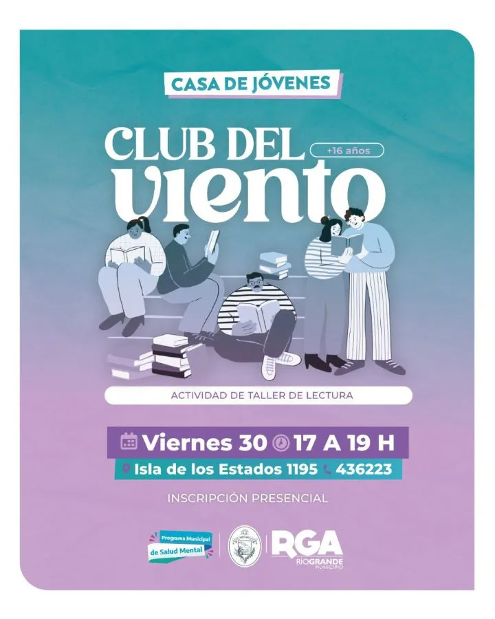 Se pondrá en marcha en Río Grande el espacio de lectura Club del Viento 02
