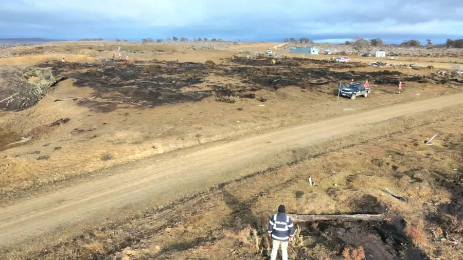 Confirman que el incendio en la estancia “La Fueguina” se encuentra contenido
