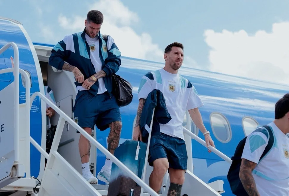 La Selección argentina aterrizó en Dallas