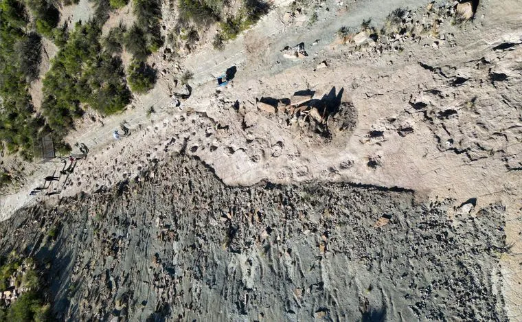 Inauguraron un parque en Malargüe donde se pueden ver huellas de dinosaurios (1)