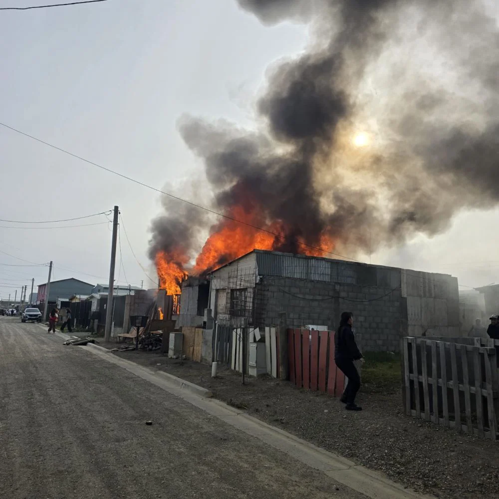 Daños totales en la vivienda que sufrió el incendio