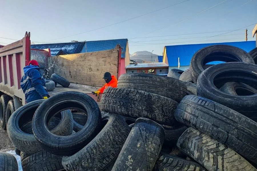 Se llevó adelante una recolección de reumáticos fuera de uso en Ushuaia
