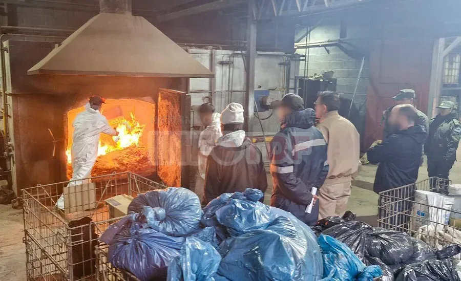 Se incineraron 2.5 kilos de cocaína, marihuana y elementos secuestrados por la justicia (1)