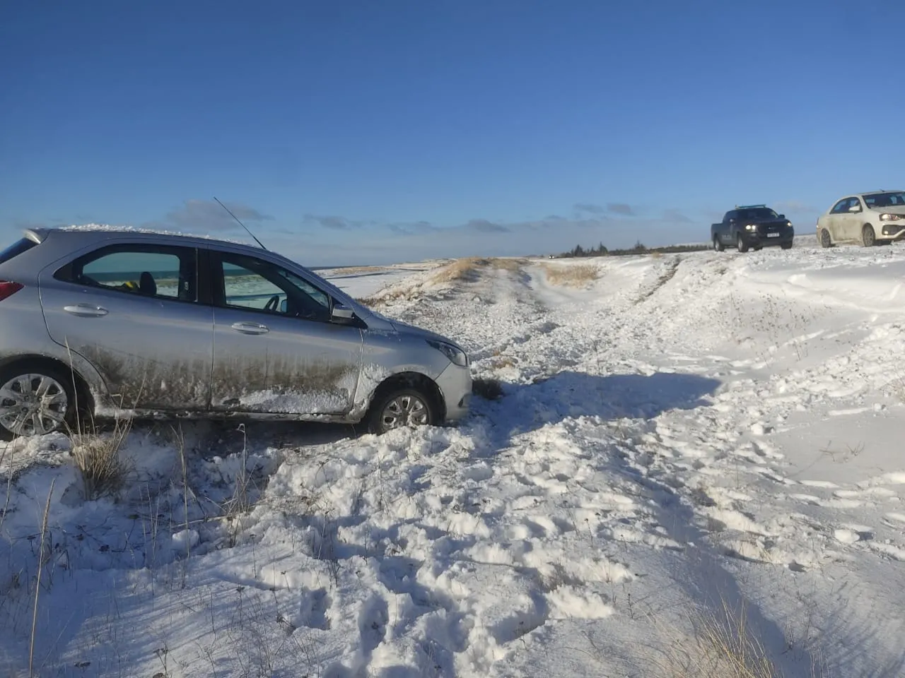 Despistes sobre la Ruta 3 debido al intenso temporal de nieve (1)
