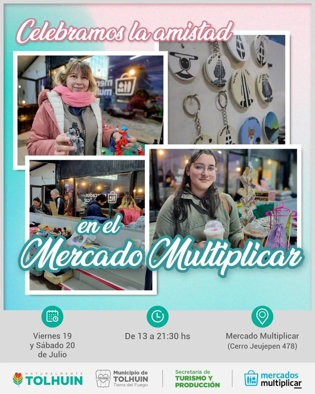 Viernes y sábado se realizará en Tolhuin el Mercado Multiplicar celebrando la amistad