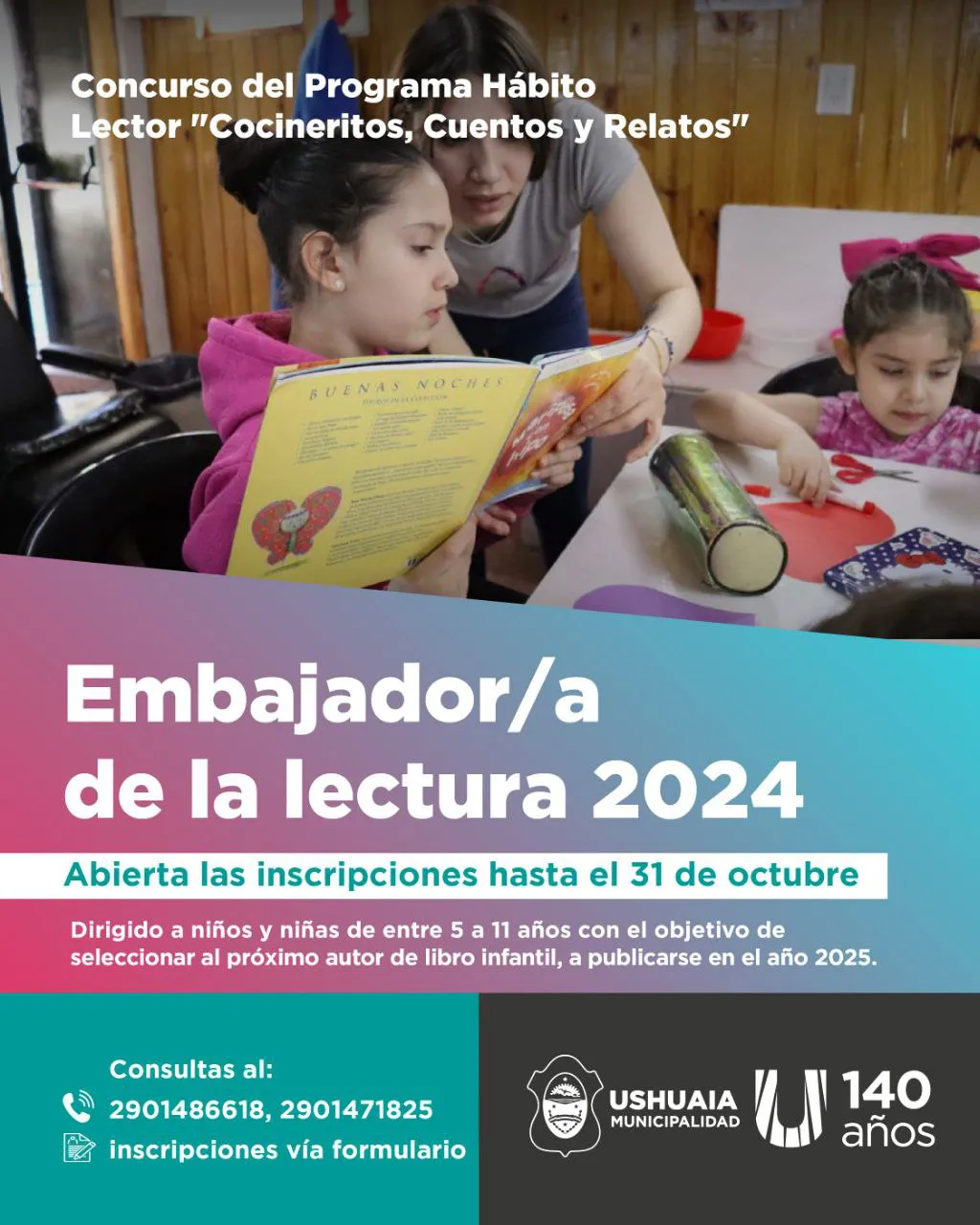 Abren inscripciones para el concurso de “Embajador y embajadora de la Lectura 2024”