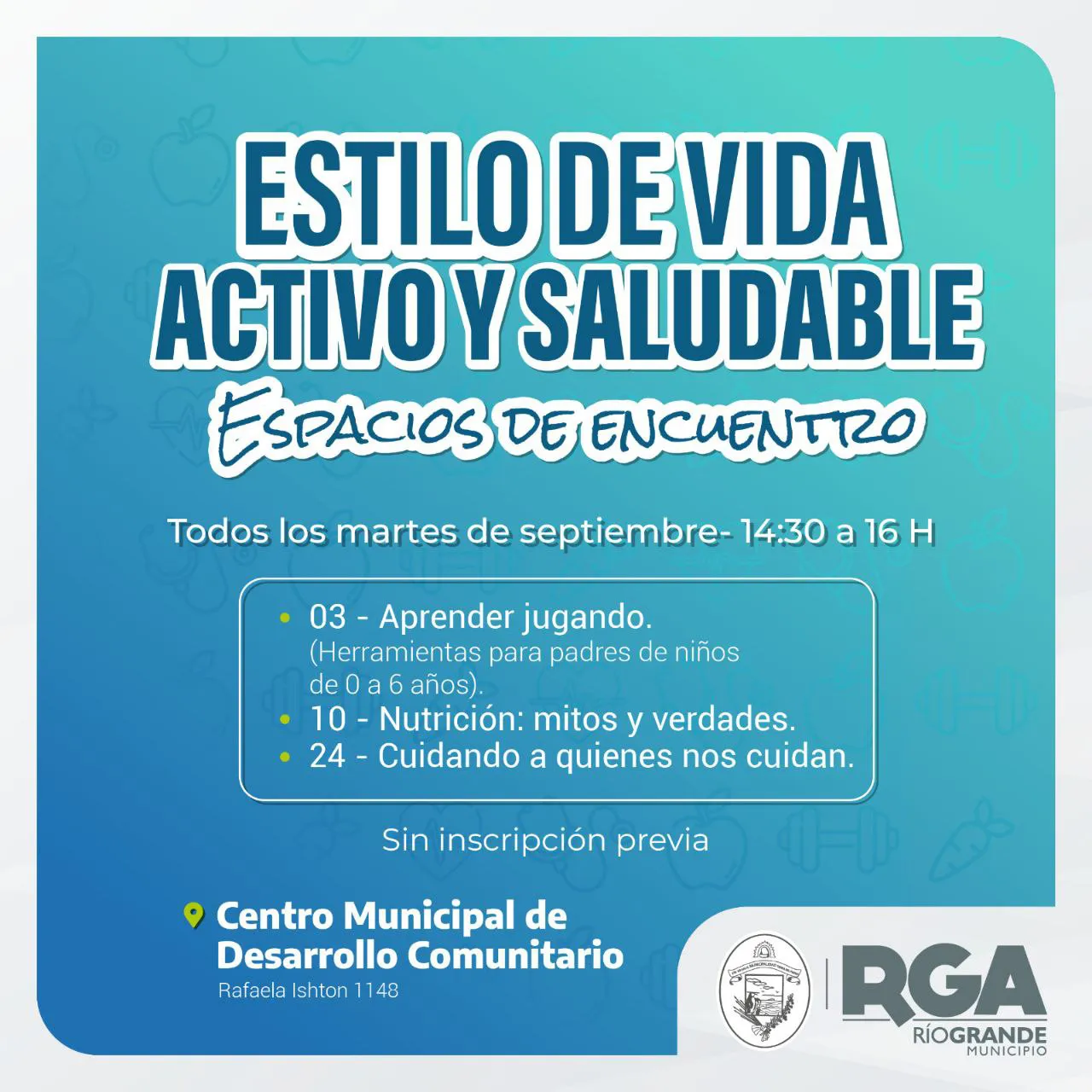 Se realizarán encuentros para fomentar diversos estilos de vida saludables