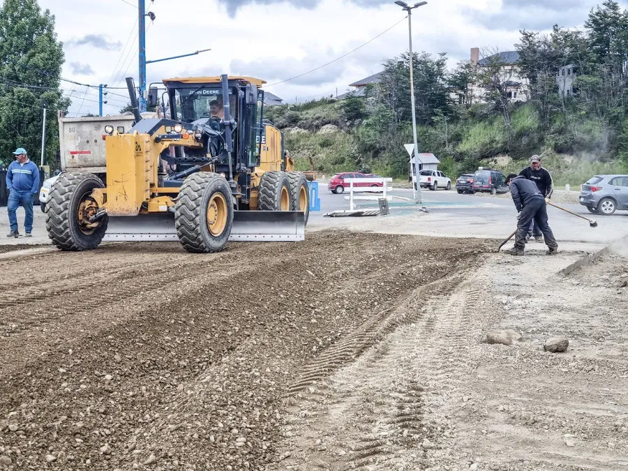 Continúan avanzando las obras de fresado sobre Hipólito Yrigoyen de Ushuaia
