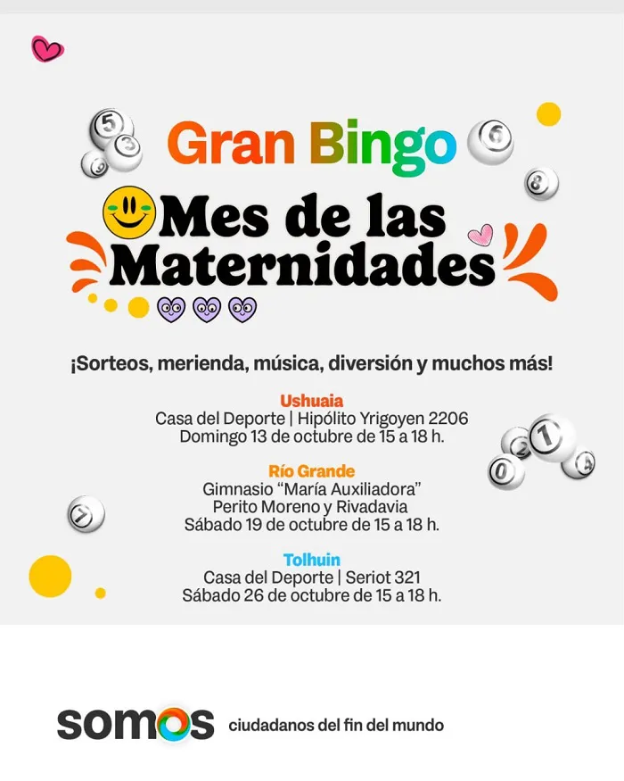 Se realizará el Gran Bingo “Mes de las Maternidades” en las tres ciudades (2)