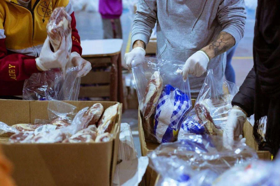 Entrega de módulos alimentarios