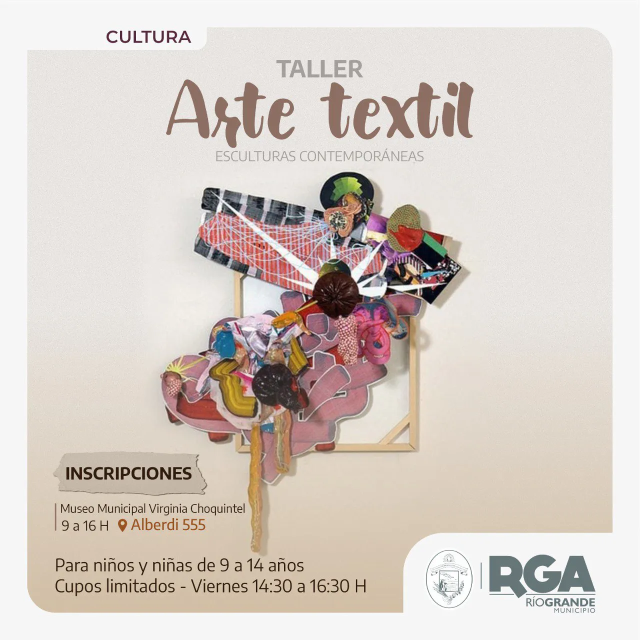Continúan las inscripciones para los talleres Museo entre Puntadas y Arte Textil (1)