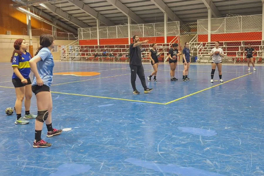 El seleccionado femenino de handball en su última concentración