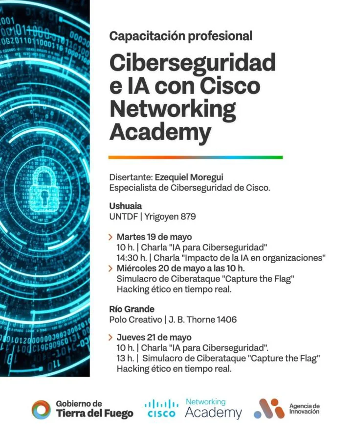 Cronograma de jornadas sobre Ciberseguridad