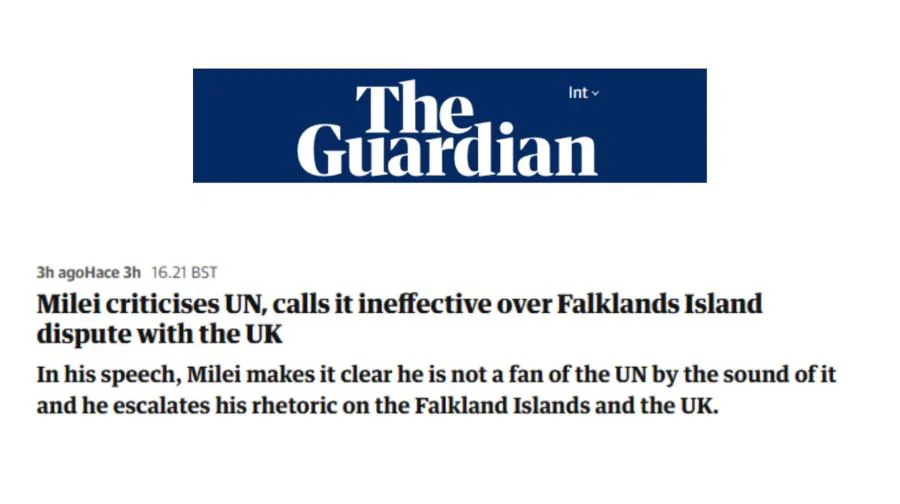 The Guardian destacó el endurecimiento del discurso