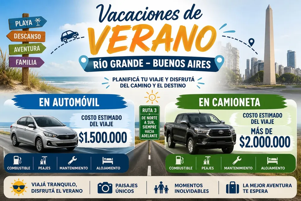 viaje verano auto-camioneta