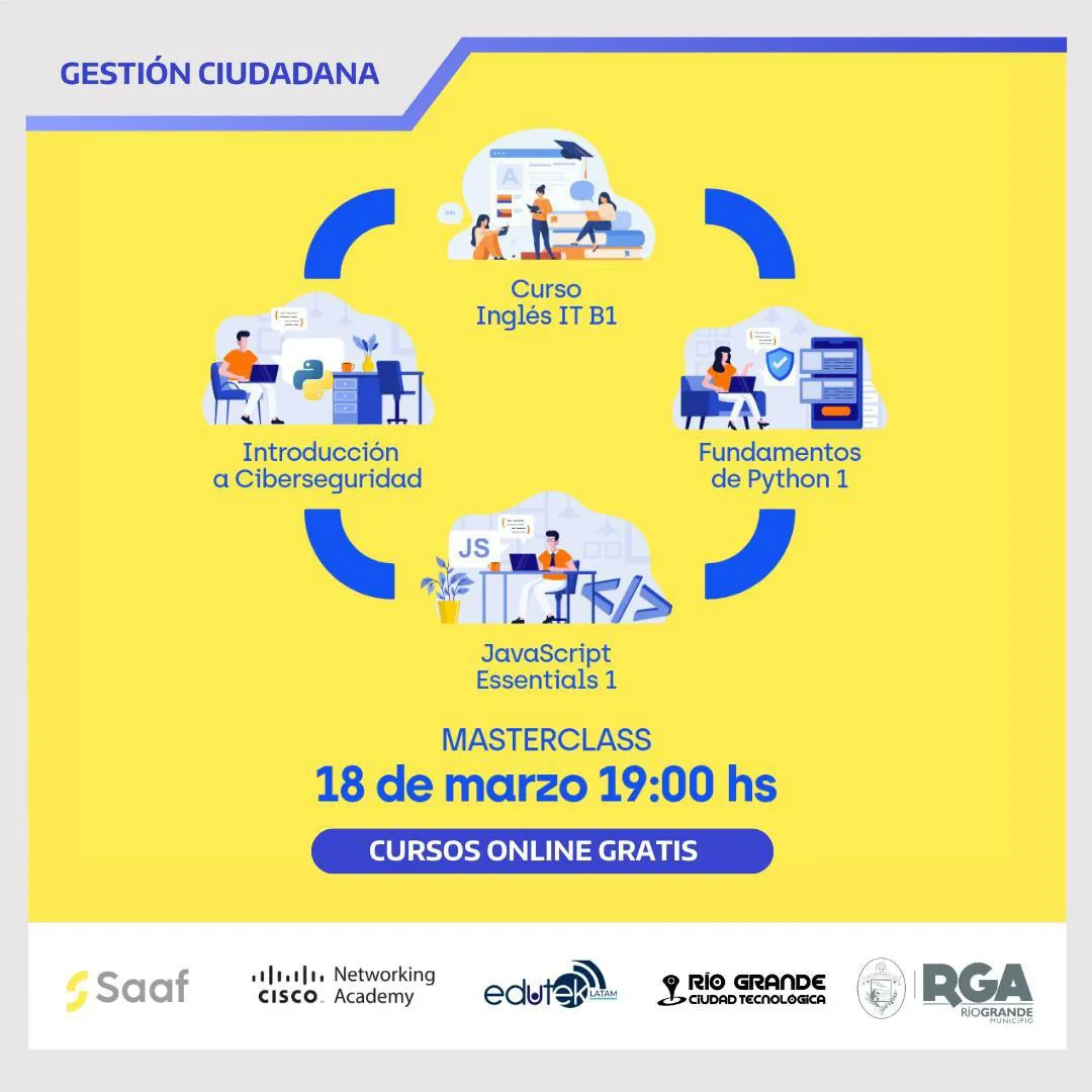 Comenzará a dictarse nuevos cursos gratuitos de formación en materia digital