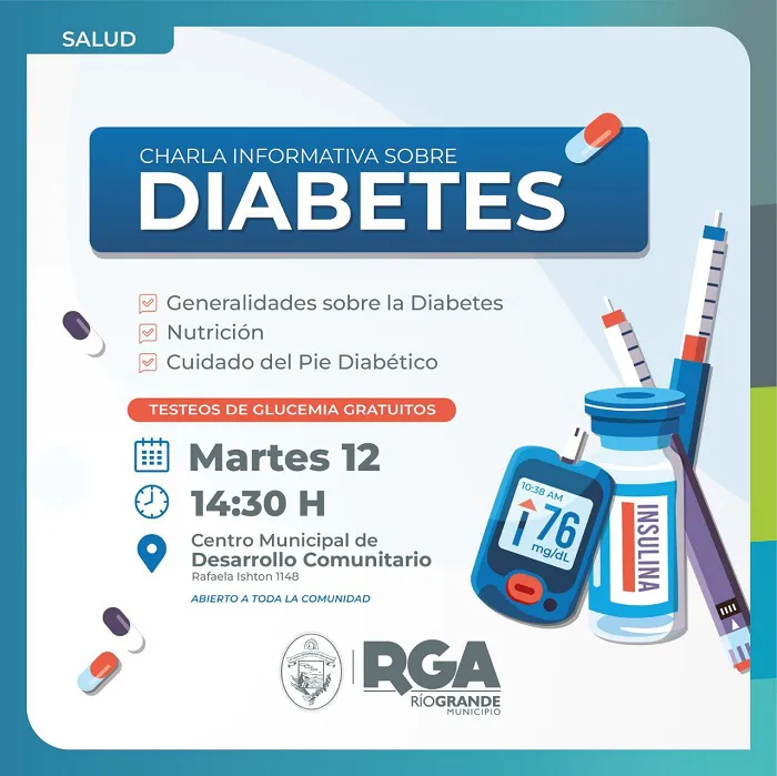 Brindarán una charla informativa sobre la “Diabetes” este martes en Río Grande (2)