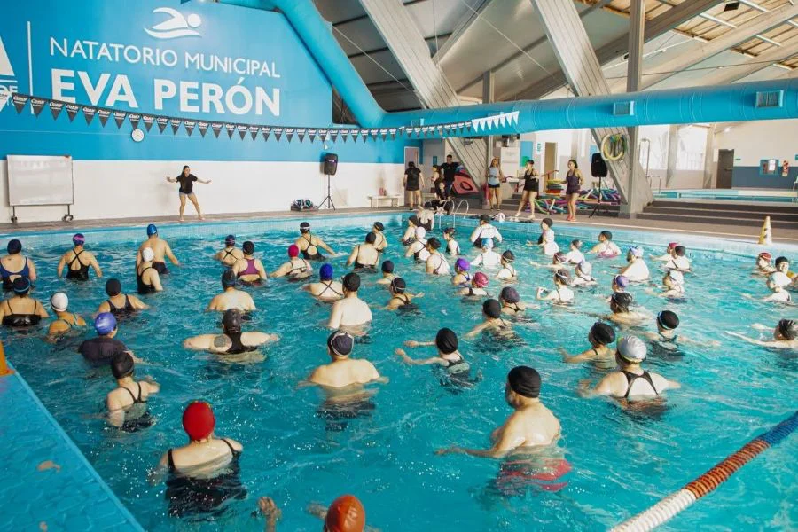El Natatorio Municipal ‘Eva Perón’ fue sede una jornada de Aquagym