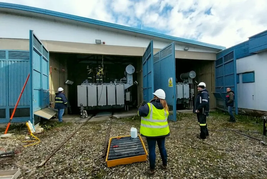 Se desarrollan con normalidad los trabajos sobre sistema eléctrico de Ushuaia